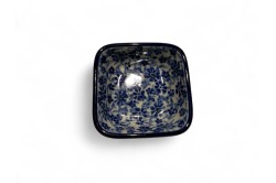 604 Bunzlau vierkant schaaltje 8 x 8 cm 2998X 604 Kleine vierkante schaaltjes 8 x 8 cm